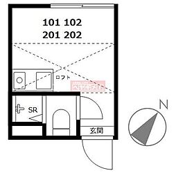 DECORMAION ワンルームの間取図画像