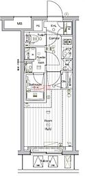 THEPREMIUMCUBEGOSAKI 1Kの間取図画像