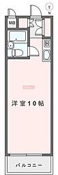 藤和芝コープ ワンルームの間取図画像