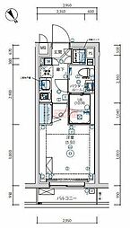 ARTESSIMOAKLLE 1Kの間取図画像