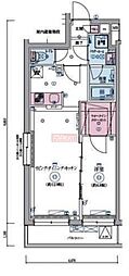 リヴシティ恵比寿 1LDKの間取図画像