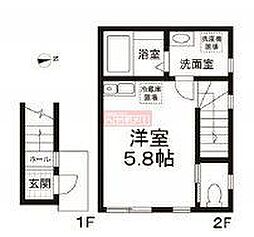 ガーデンコート経堂 1Kの間取図画像