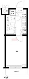 ルーブル早稲田六番館 1Kの間取図画像