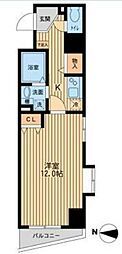 エクセリア池袋WEST2 1Kの間取図画像