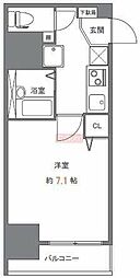 ステージファースト慶應三田 1Kの間取図画像