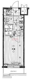 ルーブル大崎参番館 1Kの間取図画像