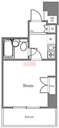 ステージファースト武蔵小山 1Kの間取図画像