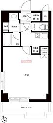ルーブル南麻布 1Kの間取図画像