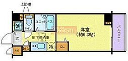 フェニックス目黒弐番館 1Kの間取図画像
