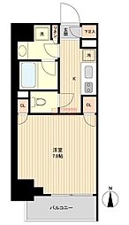 ザパーククロス広尾 1Kの間取図画像