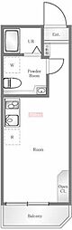 マイキャッスル五反田 ワンルームの間取図画像