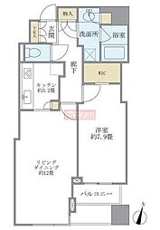 大崎ウエストシティタワーズE棟 1LDKの間取図画像