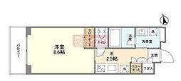 ガーデン富ヶ谷 1Kの間取図画像