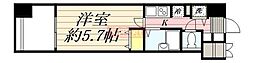 HF南麻布レジデンス 1Kの間取図画像
