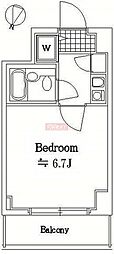 ストークプラザ武蔵小山 1Kの間取図画像