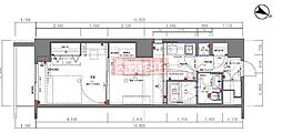 ラ・レジダンス・ド・白金台 1LDKの間取図画像