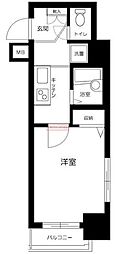 菱和パレス高井戸 1Kの間取図画像