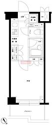 ルーブル目黒不動前 1Kの間取図画像