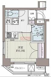 Verona戸越銀座 1Kの間取図画像