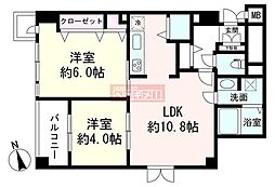グランドメゾン田町 2LDKの間取図画像