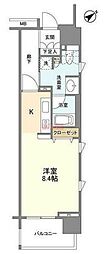 クリオ五反田 ワンルームの間取図画像