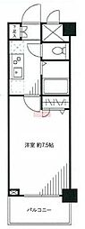 メインステージ広尾 1Kの間取図画像