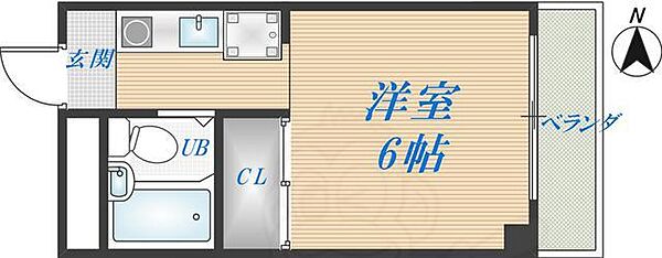 大阪府東大阪市長堂２丁目(賃貸マンション1K・3階・18.00㎡)の写真 その2