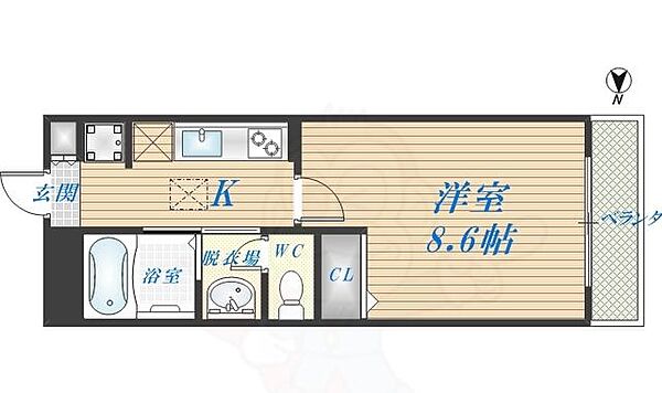 大阪府東大阪市長堂１丁目(賃貸アパート1K・1階・27.32㎡)の写真 その2