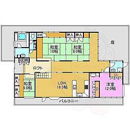 エスポアール春日2 3階4LDKの間取り