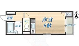 ボー・リバージュ ワンルームの間取図画像