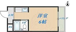 大宝上小阪C.Tスクエアー ワンルームの間取図画像