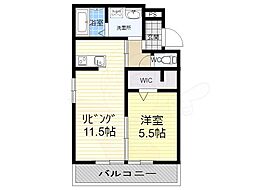 ヘーベルメゾン長瀬 1LDKの間取図画像