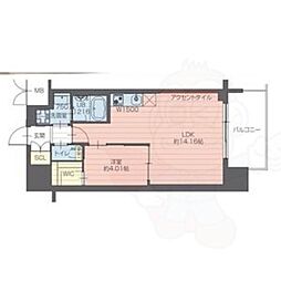プレジオ永和ASIAN 1LDKの間取図画像