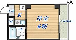 ホワイティ大今里 ワンルームの間取図画像