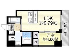 プレジオ永和EURO 1LDKの間取図画像