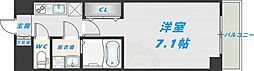 S-RESIDENCE高井田Central 1Kの間取図画像