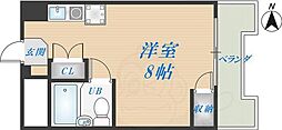 スワンハイツ 1Kの間取図画像