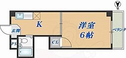 コーポハピネス 1DKの間取図画像