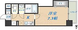 Luxe布施南 1Kの間取図画像