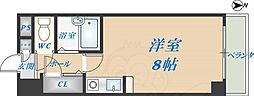 ハイグレース長田 ワンルームの間取図画像