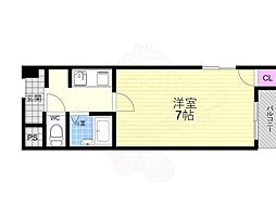 シャルマンJ・S 1Kの間取図画像