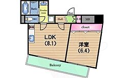 HERBE西長堀 5階/-