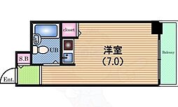エイショウコーポ ワンルームの間取図画像