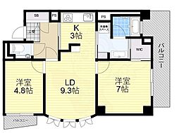 エスリード西本町 1SLDKの間取図画像