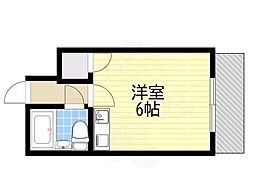 EPO長堀レジデンス2 ワンルームの間取図画像