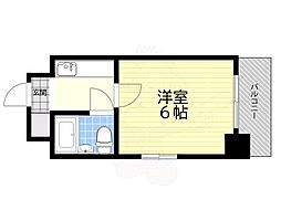 EPO長堀レジデンス2 ワンルームの間取図画像