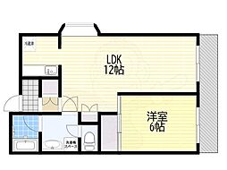 サニーハイツ三番館 2DKの間取図画像