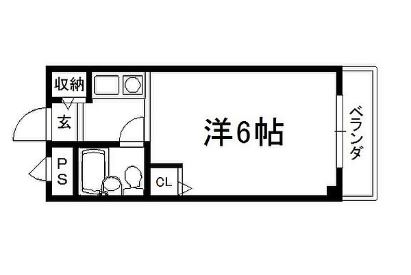 ビレッタ七瀬川 107｜京都府京田辺市三山木七瀬川(賃貸マンション1R・1階・17.70㎡)の写真 その2