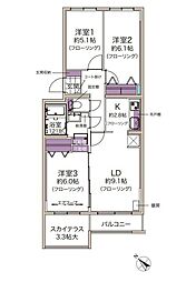 間取図画像 3LDK