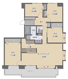 間取図画像 4LDK